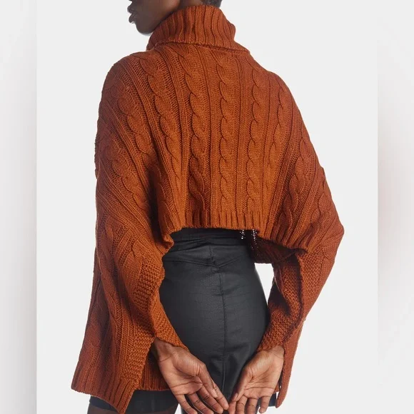 Revolve 🤎 Sloane Sweater in Mocha Bisque by Steve Madden size Medium 🤎 - Picture 9 of 12